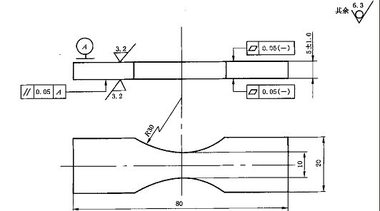 GB/T10423-2002试验机做烧结金属摩擦材料拉伸